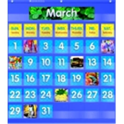 Scholastic Monthly Calendar Pocket Chart - Walmart.com - Walmart.com