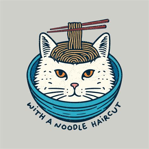 With a noodle haircut-2 | Men's T-Shirt Regular | Makart