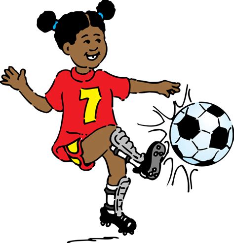 Kickball girl soccer player silhouette free clipart images image #25865