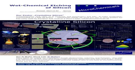 (PDF) Wet-Chemical Etching of Silicon - MicroChemicals GmbH · Wet ...