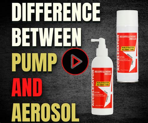 Difference Between Aerosol and Pump Accelerator/Activator – Starbond