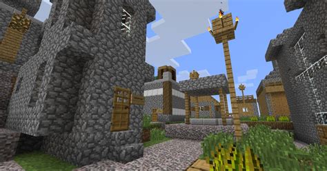 Advanced NPC village. Minecraft Map