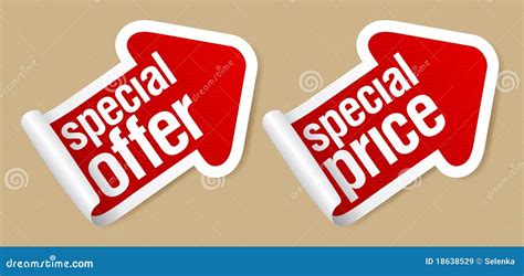 Special offer stickers. stock vector. Illustration of discount - 18638529