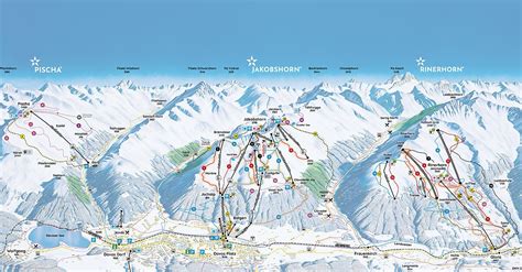 BERGFEX: Piste map Davos Jakobshorn - Panoramic map Davos Jakobshorn - Map Davos Jakobshorn