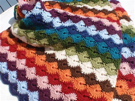 [Easy] [Free Pattern] Star Shell Crochet Afghan