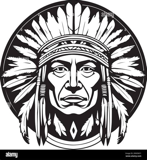 Awesome lovely Native aboriginal emblem vector art Stock Vector Image & Art - Alamy