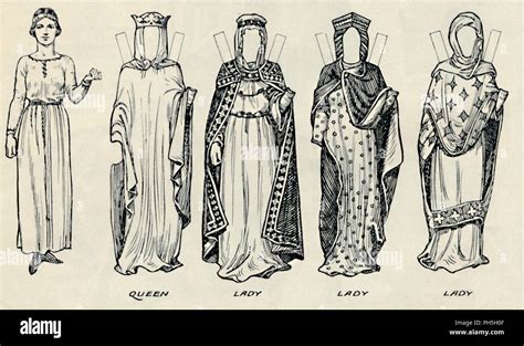 'The Great Gallery of British Costume: Varied Dresses Worn in Norman ...