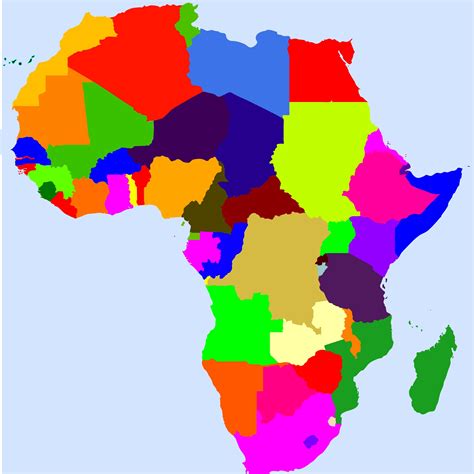 Map Of Africa Continent With Countries - Map