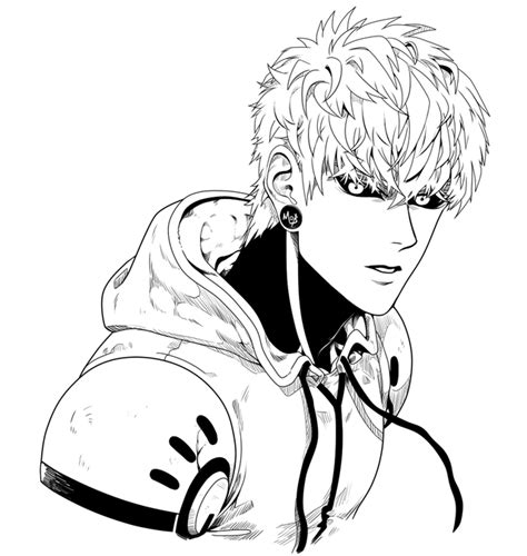 Artbloggg (I think I’m sorta getting used to drawing Genos’s...)