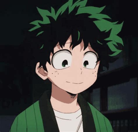 Izuku Midoriya GIF - IzukuMidoriya Smile Concerned - Discover & Share GIFs