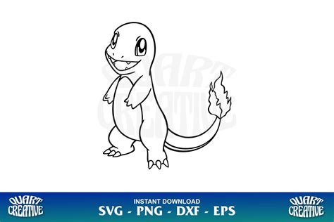 Charmander Pokemon SVG Cricut - Gravectory