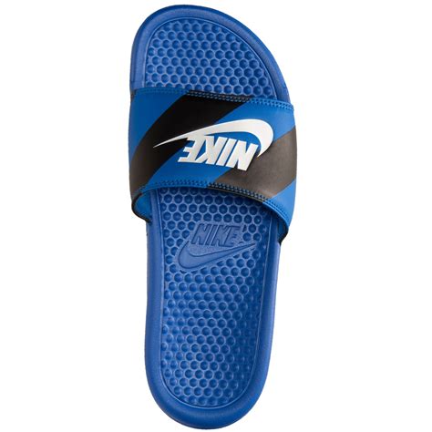 Nike Men'S Benassi Jdi Print Slide Sandals From Finish Line in Blue for ...