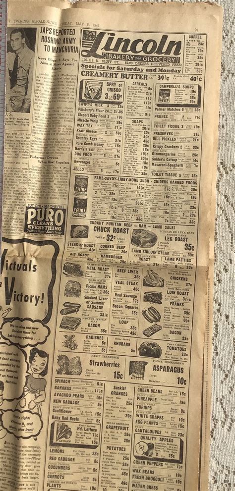 WWll newspaper Joliet Herald News May 8 1942 World and local | Etsy