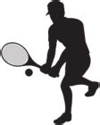 Tennis Player Silhouette Clip Art Image | Gallery Yopriceville - High ...