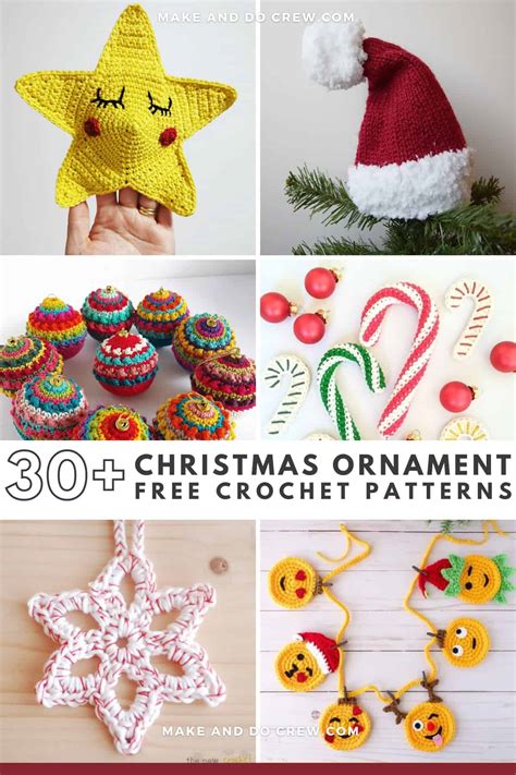 30+ Best Crochet Christmas Ornament Patterns 🎄 Make & Do Crew