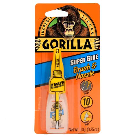 Gorilla Super Glue Brush & Nozzle - Shop Adhesives & Tape at H-E-B