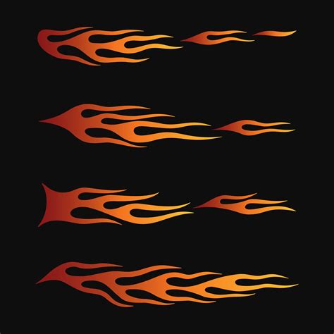 tribal flame vector