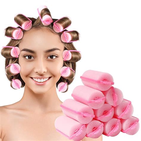 Sponge Hair Rollers, Foam Hair Roller Sleeping Hair Curlers Flexible Hair Styling Curlers Sponge ...