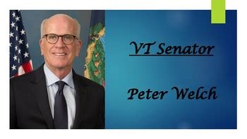 U.S. Senator Peter Welch (VT) Biography PowerPoint by Mr Matthews Teacher Store