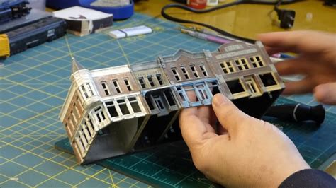 How to add interiors to your N scale buildings - YouTube