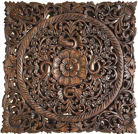 Modern Carved Wood Wall Art