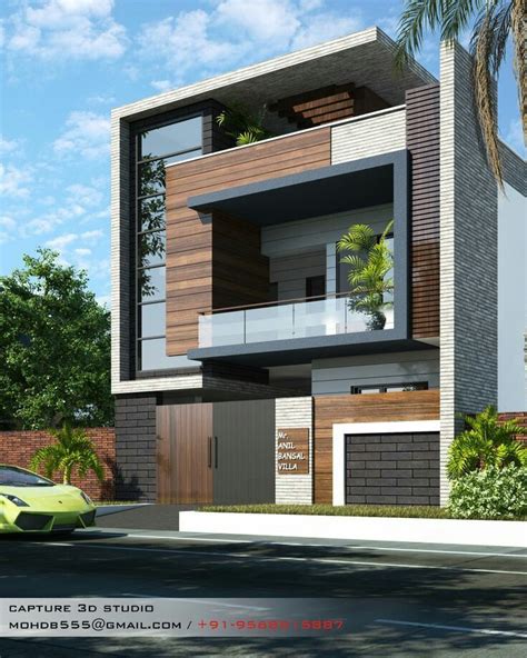 Front elevation design for 2-floor house: Design trends in 2023