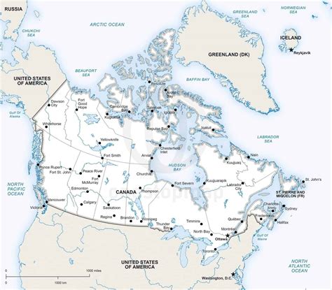 Blank Political Map Of Canada