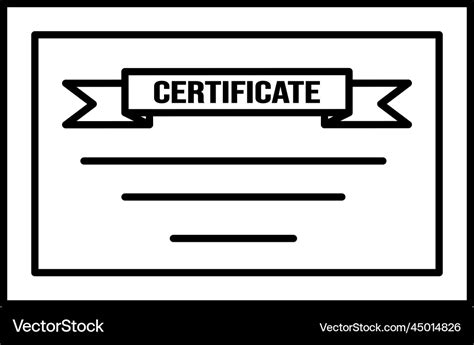 Certificate icon design clipart isolated Vector Image