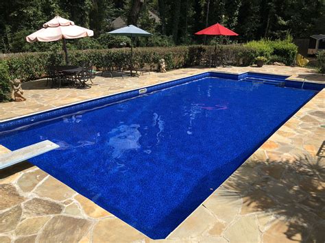 20x40 6R Vinyl Swimming Pool w/ Liner Over Steps Installation-Electric Oxford 30 Mil Megna Pools ...