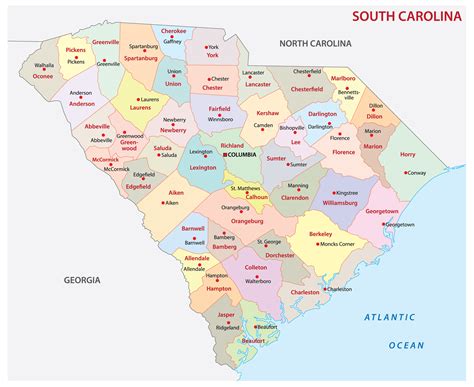 Exploring South Carolina County Map In 2023 - Map of Counties in Arkansas