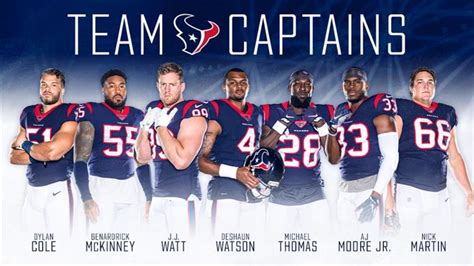 The Houston Texans voted for their 2020 team captains and the results are a mix of veterans with ...