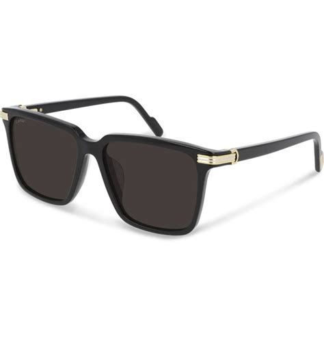 Black Square-Frame Acetate Sunglasses | CARTIER EYEWEAR | Sunglasses, Eyewear sunglasses, Eyewear