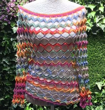 Crochet Light Colorful Blouse