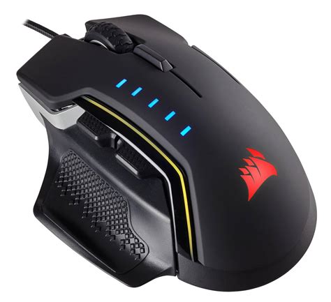 Corsair Gaming GLAIVE RGB Gaming Mouse, Backlit RGB LED, 16000 DPI, Optical, Aluminum | Novatech