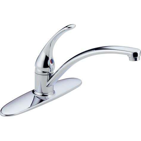 Delta Foundations Single-Handle Standard Kitchen Faucet in Chrome-B1310LF - The Home Depot