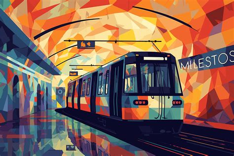 Vector Art Metrorail Station Metro Train Graphic by info.tanvirahmad ...