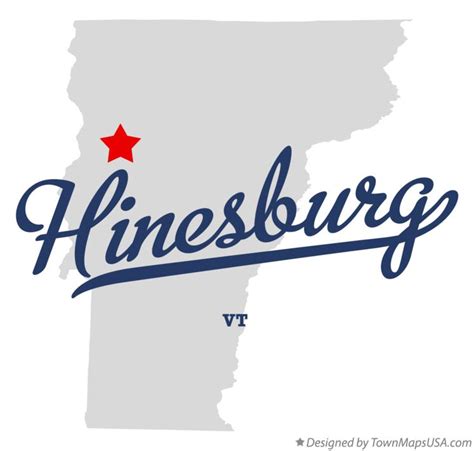 Map of Hinesburg, VT, Vermont