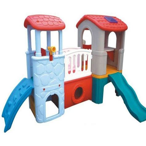 Megastar - Large Play Slide With Twin Towers White- Babystore.ae