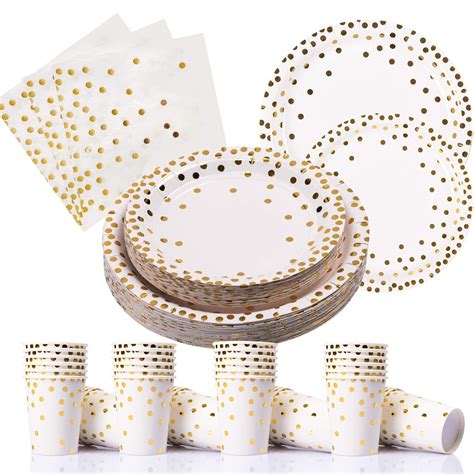 35% off Partyfun 200 Pcs Disposable Dinnerware Set - Deal Hunting Babe