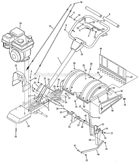 Craftsman Rear Tine Tiller Parts Diagram Craftsman Rear Tine