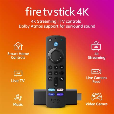 Amazon fire tv stick 4k watch tv and movies in vibrant 4k ultra hd – Artofit