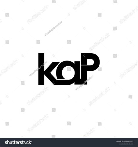 Kap Typography Letter Monogram Logo Design Stock Vector (Royalty Free) 2224910361 | Shutterstock