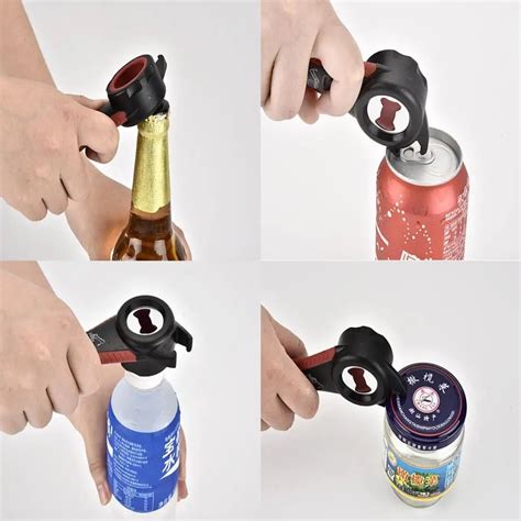 5 in 1 Creative Multifunction Stainless Steel Can Opener Beer Bottle Opener Super Good Jar ...