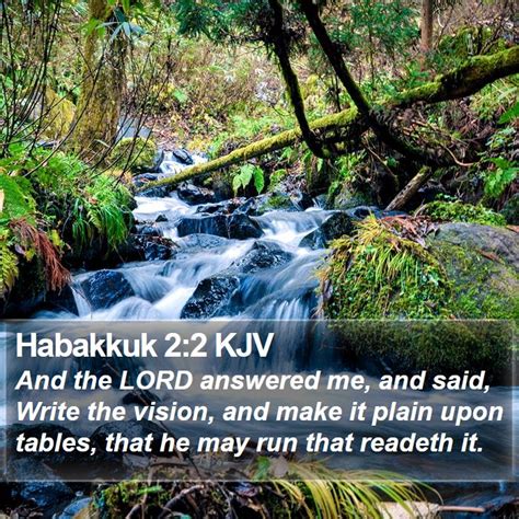 Habakkuk 2:2 KJV Bible Verse Images