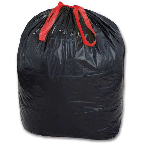 Chadwell Supply. 33 GALLON TRASH BAGS WITH DRAW-TIE 33X40 BLACK 150/CS