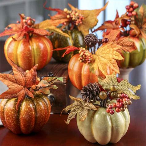 Fall Harvest Artificial Pumpkin - Table Decor - Fall and Halloween - Holiday Crafts