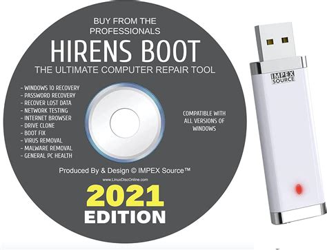 Hiren's Boot CD USB PE x64 bit Software Repair Tools Suite 2020 latest version 16.3 Best PC ...