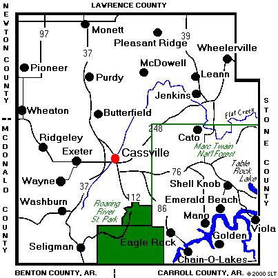 Barry County Missouri Map - Zip Code Map