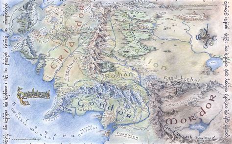 Lord Of The Rings Map Wallpaper - WallpaperSafari