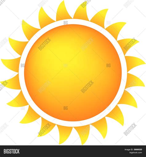 Weather Icon Sun Vector & Photo (Free Trial) | Bigstock